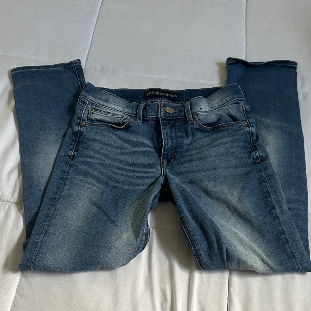 Express Women's Classic Blue Skinny Jeans
